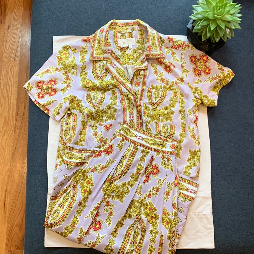 Anthropologie Paisley Skirt Set